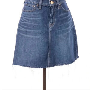 J. Crew Blue A-Line Mini Skirt Casual